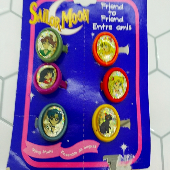 Sailor Moon plastic rings Friend *read description